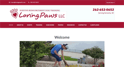 Desktop Screenshot of lovingpawsllc.com